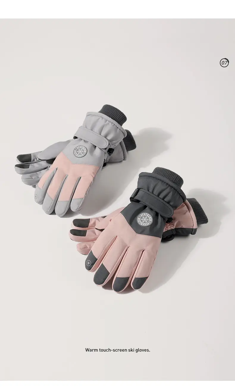 Winter Fleece-Lined Ski Gloves for Men Women — feature 10