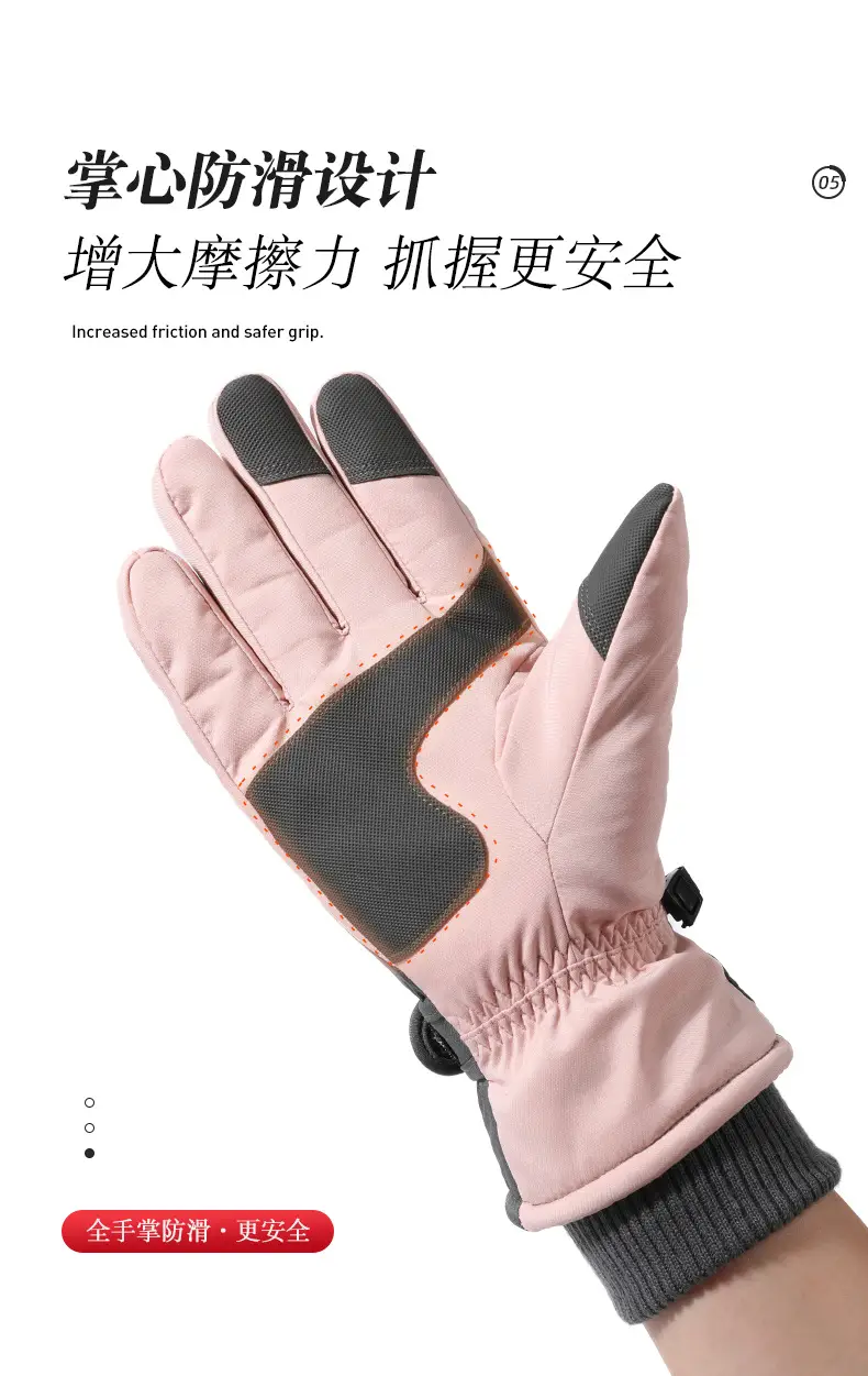 Winter Fleece-Lined Ski Gloves for Men Women — feature 7