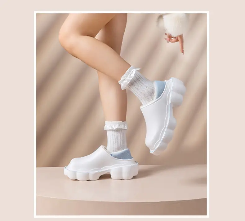 Women's Pink Fleece Lined Winter Slippers — feature 34