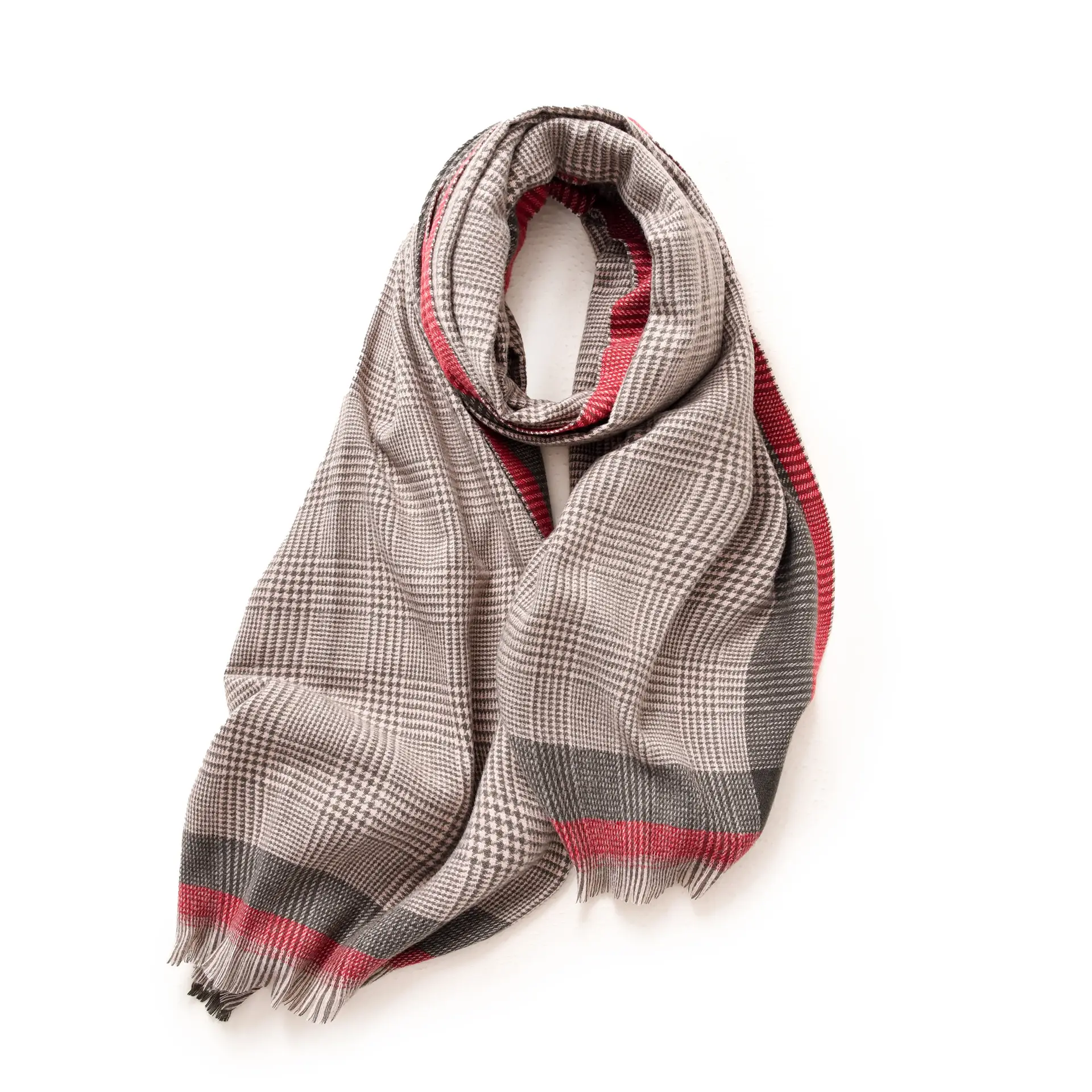 Deqing Silk European Plaid Shawl for Women - Image 2