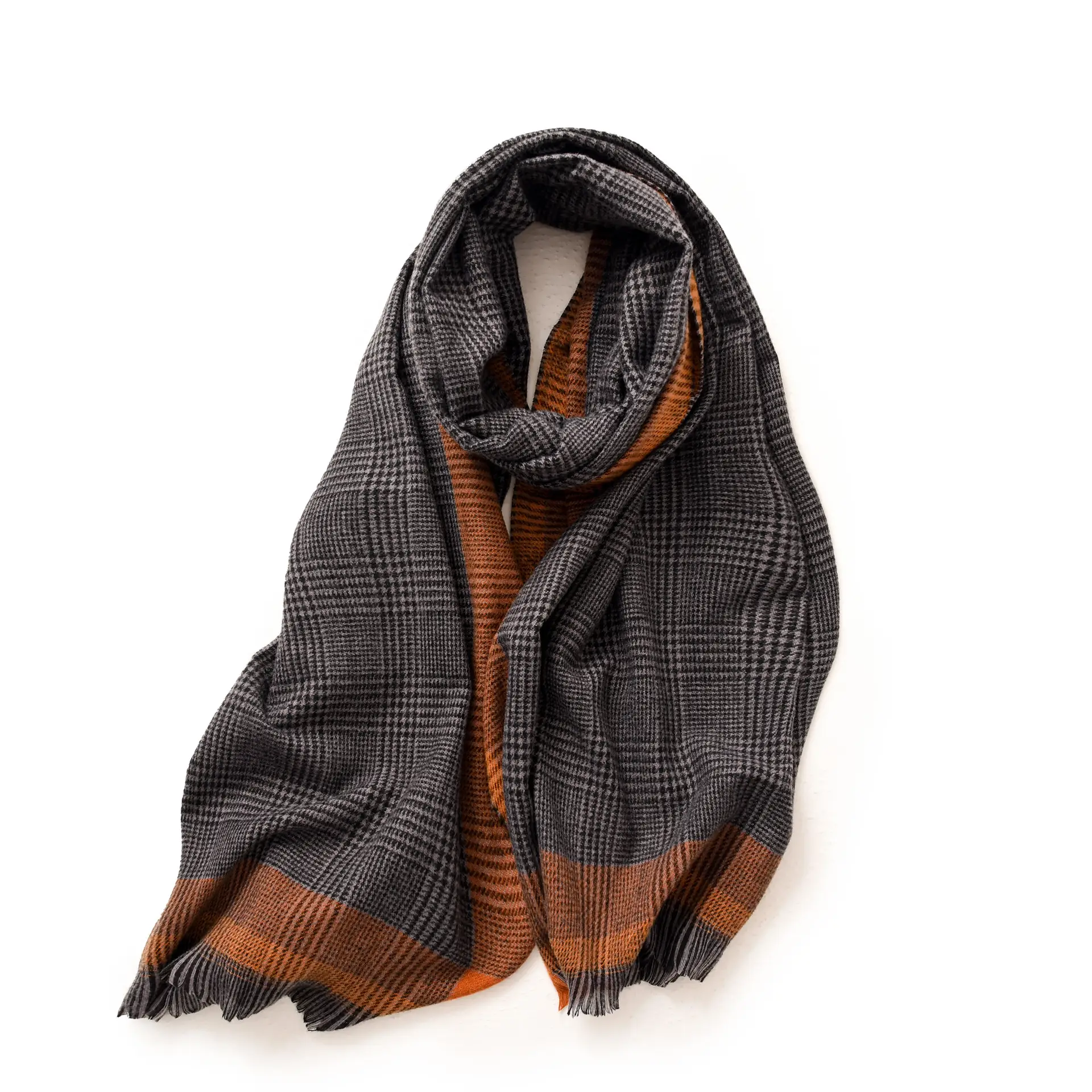 Deqing Silk European Plaid Shawl for Women - Image 3
