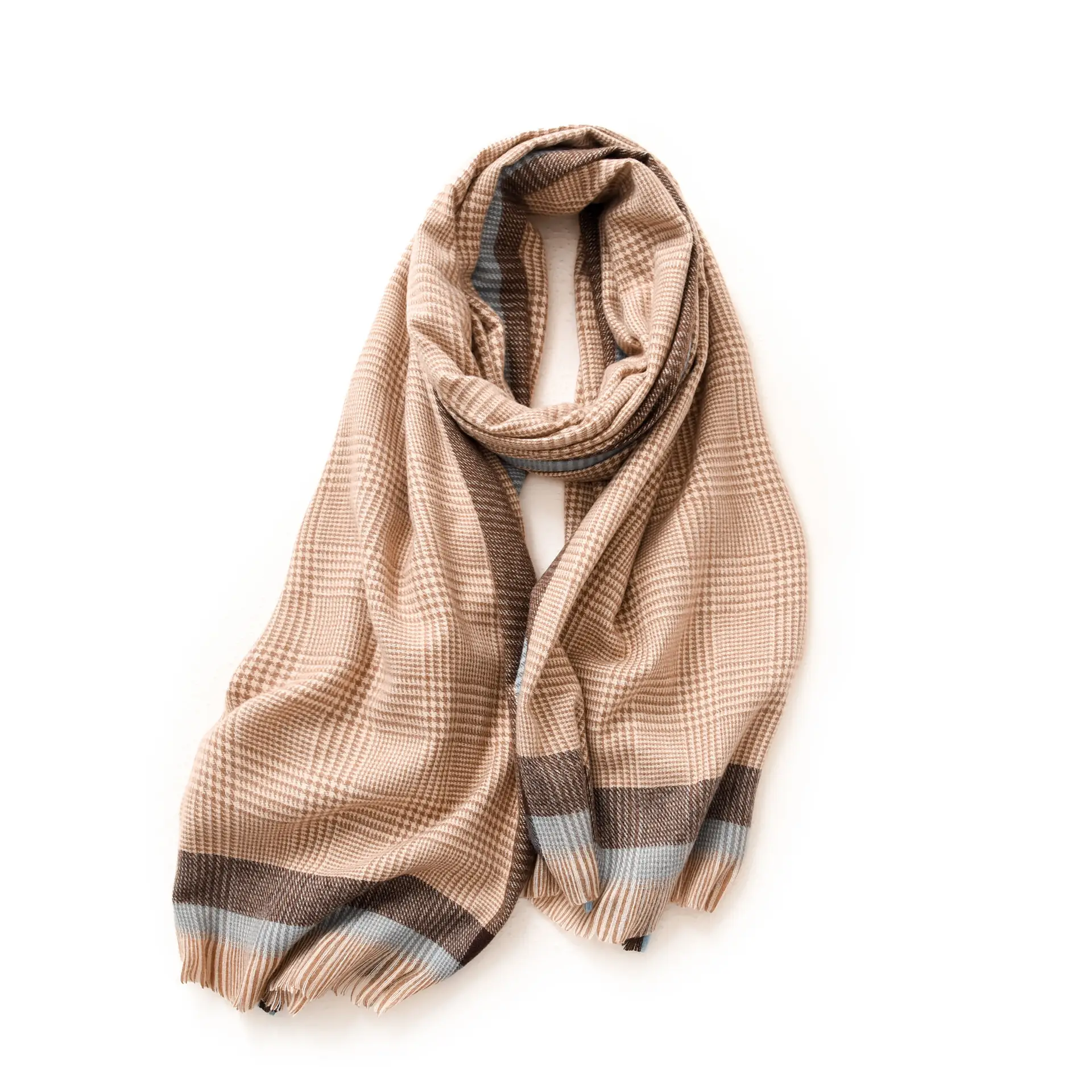 Deqing Silk European Plaid Shawl for Women - Image 4