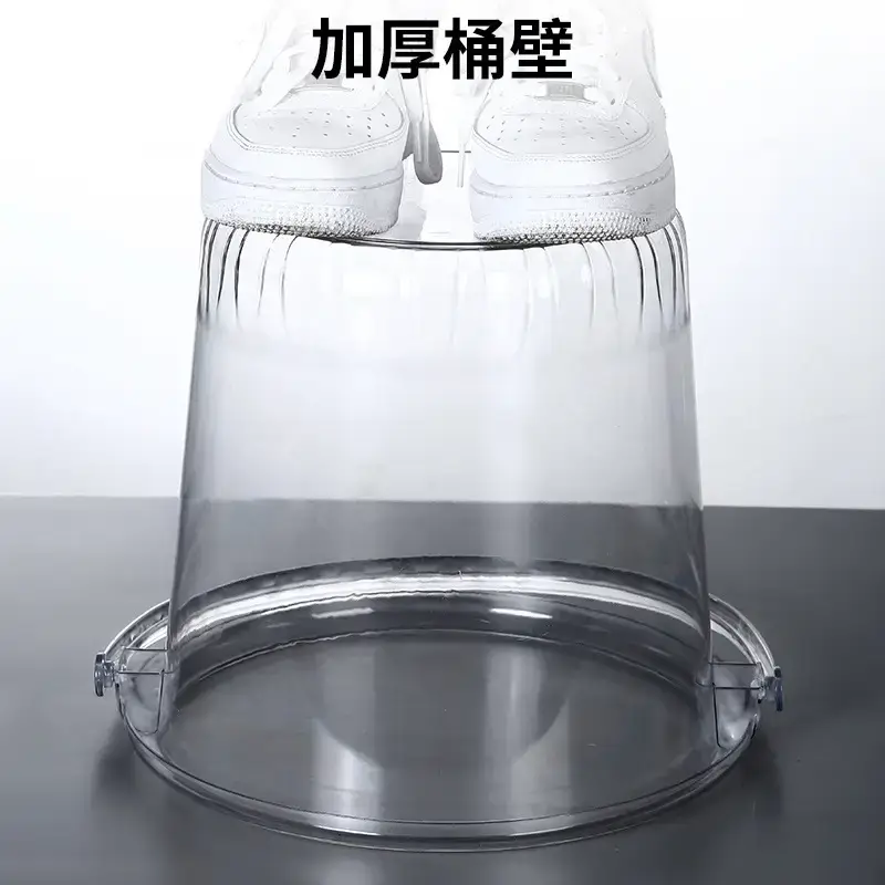 Transparent Plastic Bucket with Lid for Home Use - Image 3