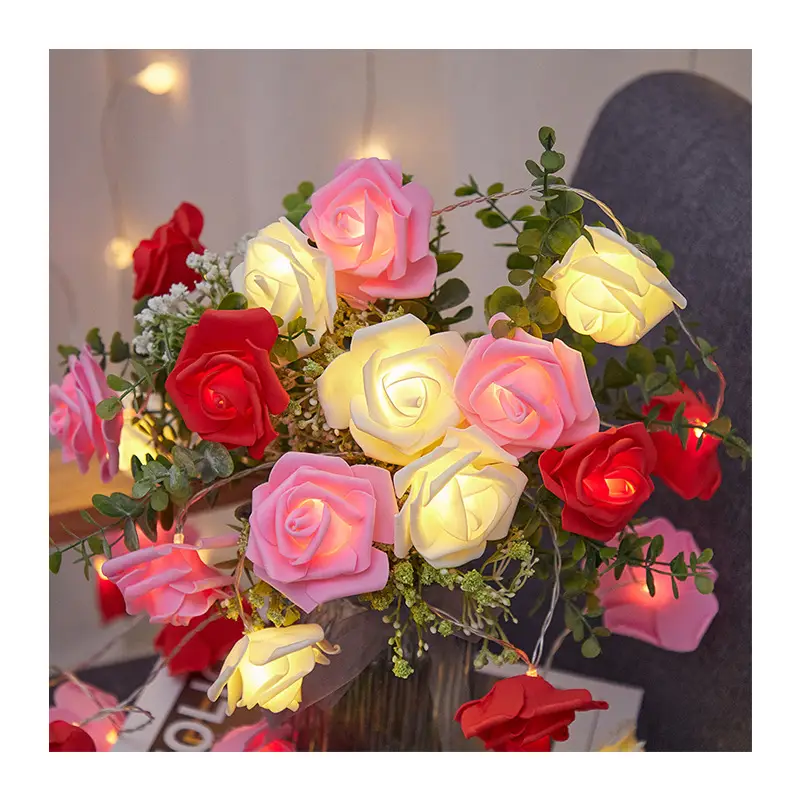 Pink LED Rose String Decor for Home & Events - Image 13