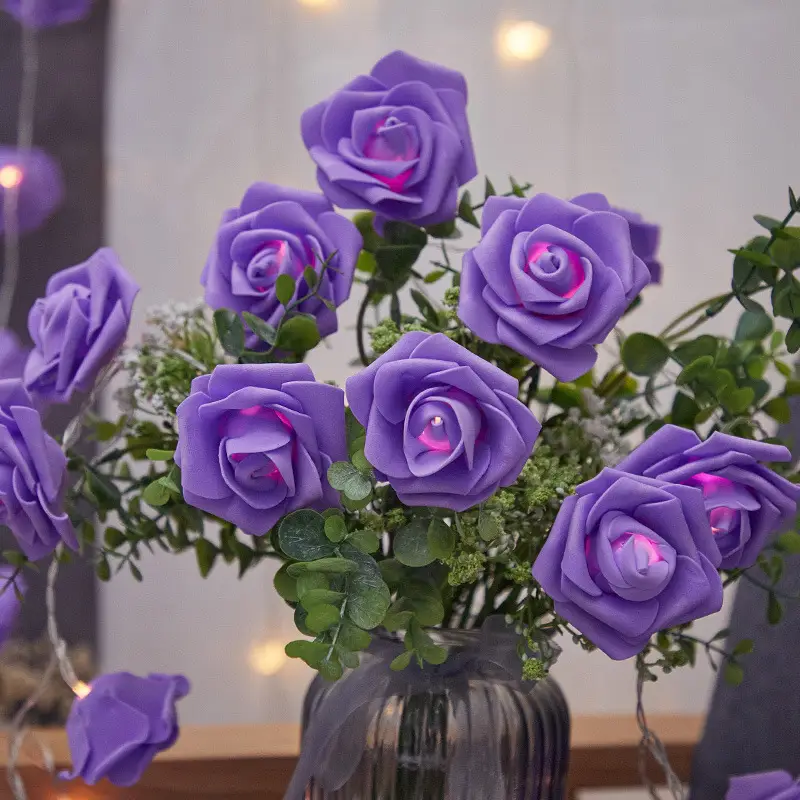 Pink LED Rose String Decor for Home & Events - Image 4
