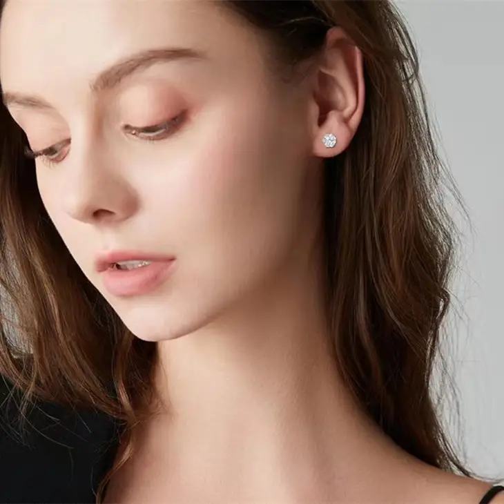 Sterling Silver Heart Earrings for Women Summer - Image 5