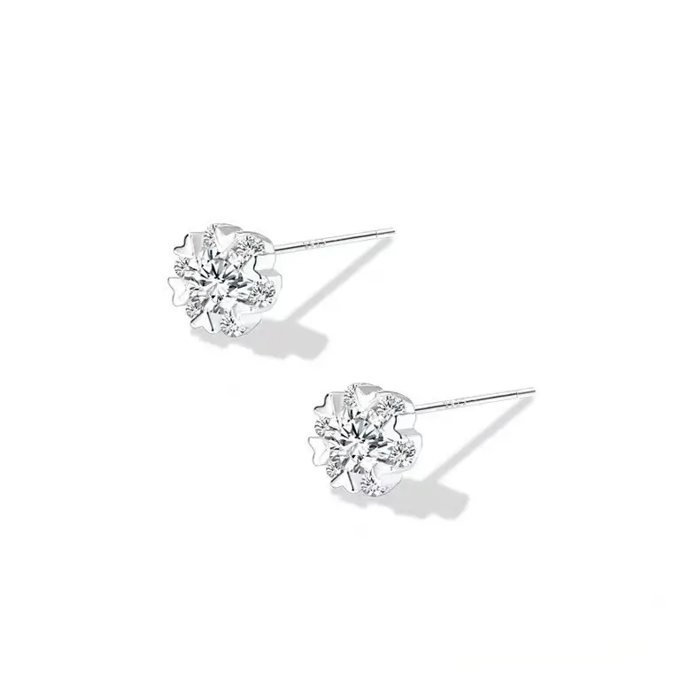 Sterling Silver Heart Earrings for Women Summer - Image 2
