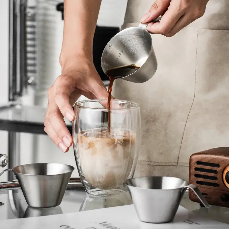 304 Stainless Steel Graduation Cup for Espresso & Coffee Extraction - Image 6