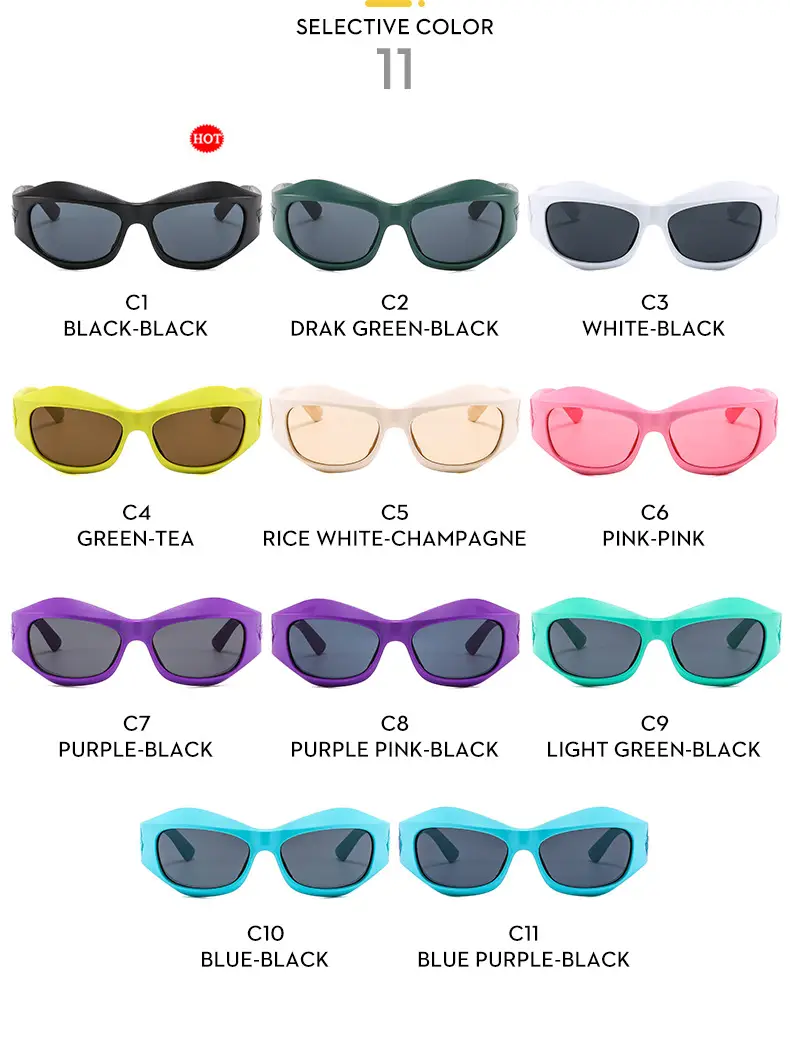 Pink Futuristic Sunglasses for Men Women — feature 12