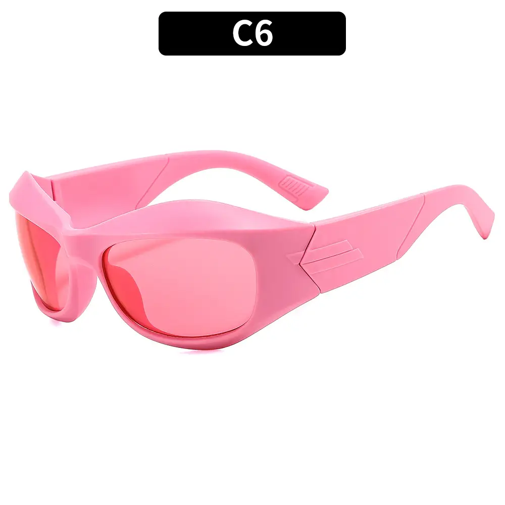 Pink Futuristic Sunglasses for Men Women