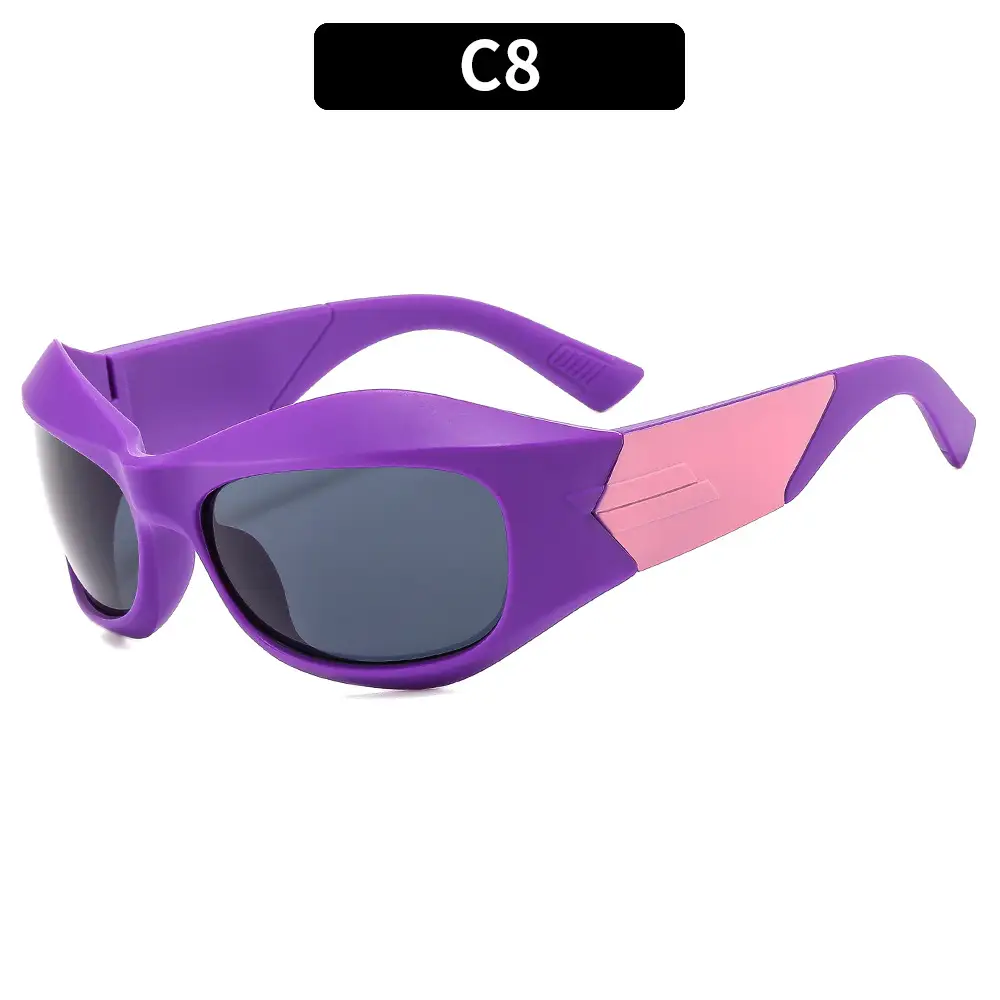 Pink Futuristic Sunglasses for Men Women