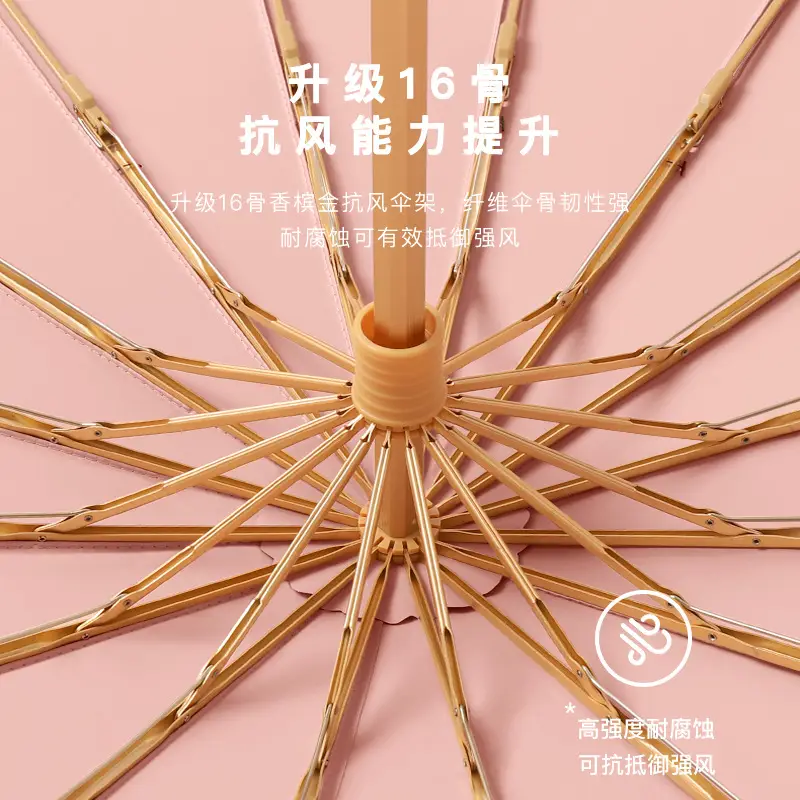 70% Off Folding Umbrella Small Green Wooden Handle - Image 25
