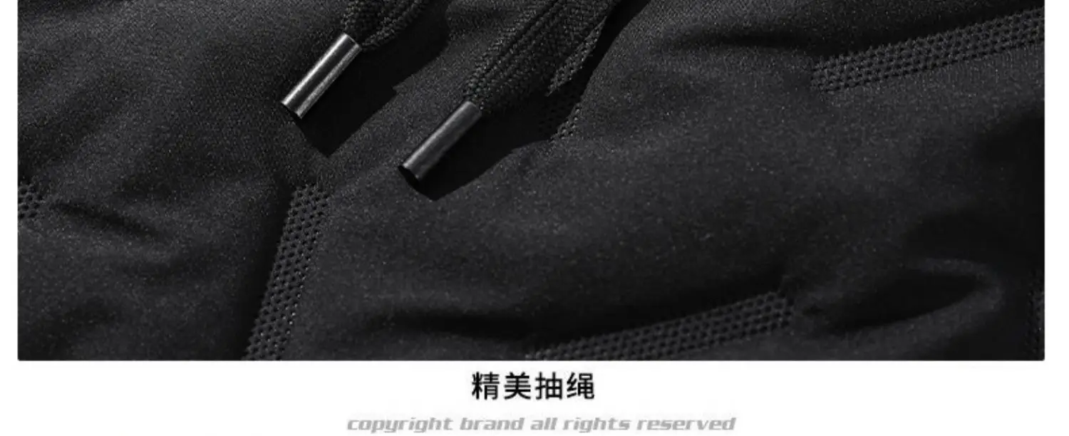 Men Fleece Lined Sweatpants Black Beige Winter Outdoor — feature 23