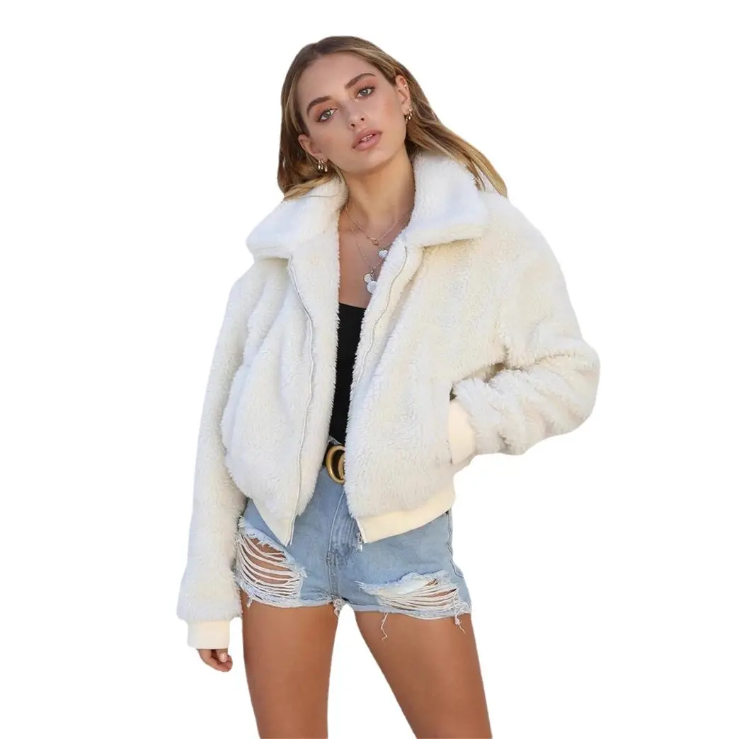 Women's Warm Plush Hoodie Jacket Set for Autumn Winter - Image 8