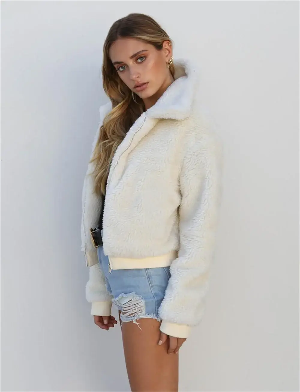 Women's Warm Plush Hoodie Jacket Set for Autumn Winter — feature 10