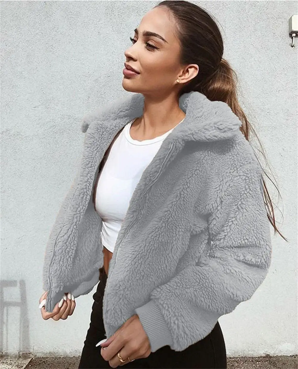 Women's Warm Plush Hoodie Jacket Set for Autumn Winter — feature 18