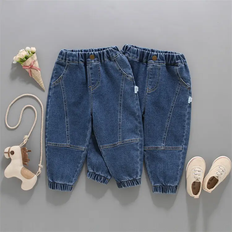 Children's Blue Denim Shorts 2023 Spring Autumn - Image 4