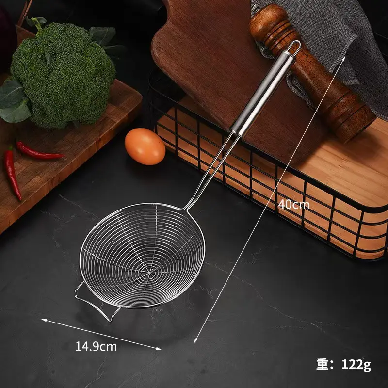 Stainless Steel Wire Drain Spoon Hot Pot Colander 16.8cm - Image 6