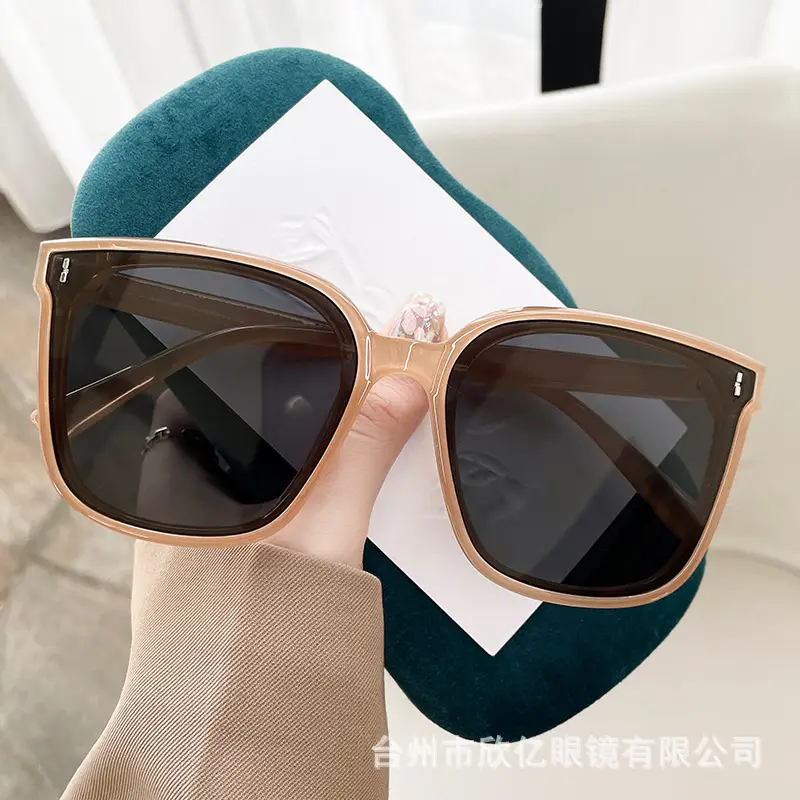 Korean Style Large Frame Sunglasses for Men Women - Image 12