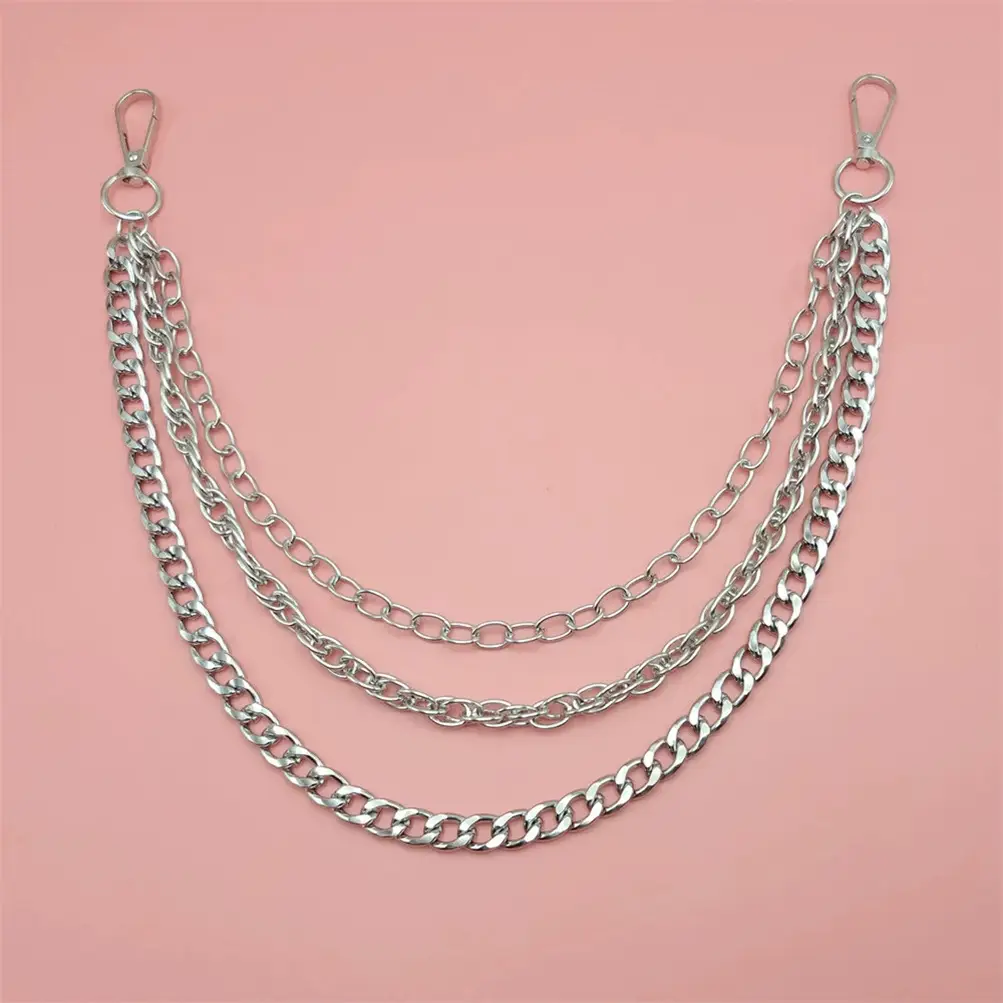 Multi Layer Chain Necklace for Women Retro Hip Hop European American - Image 3