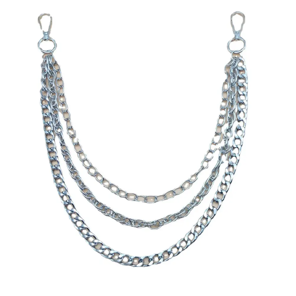 Multi Layer Chain Necklace for Women Retro Hip Hop European American - Image 5