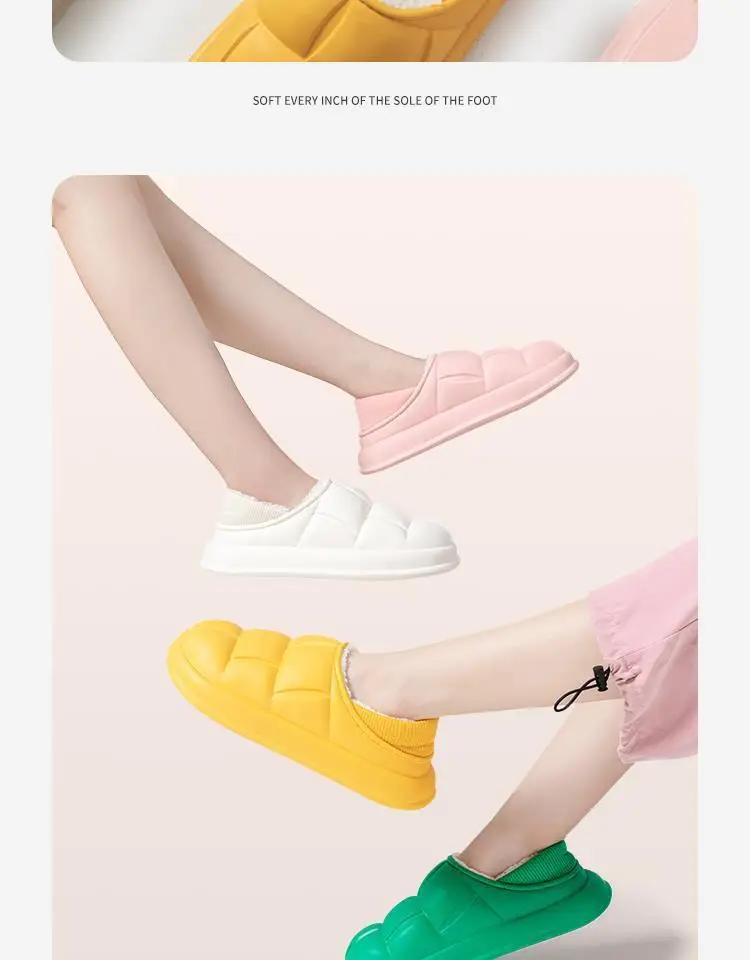 Winter Warm Cotton Slippers for Women, Postpartum Warm Shoes for Men — feature 15