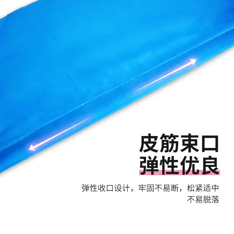 Disposable Non-Woven Shoe Cover Blue Anti-Static Breathable - Image 4