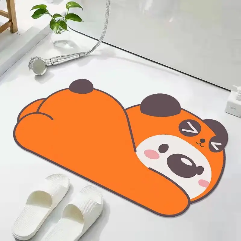Cute Cartoon Cat Bathroom Floor Mat Quick Dry Non-Slip - Image 12