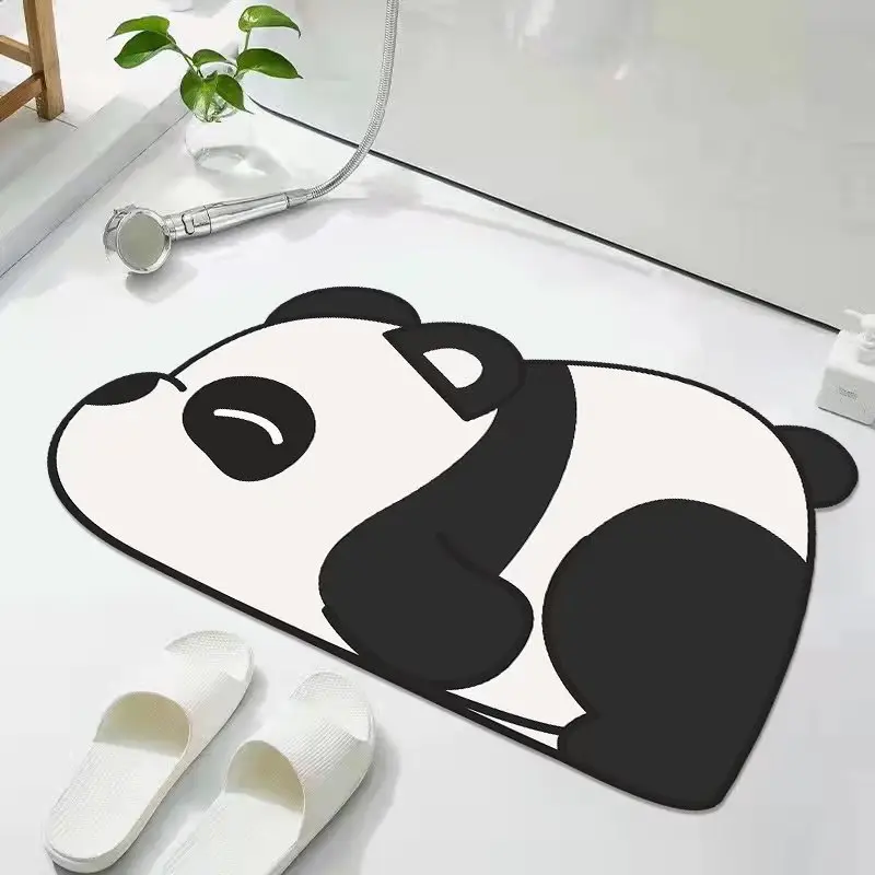 Cute Cartoon Cat Bathroom Floor Mat Quick Dry Non-Slip - Image 8