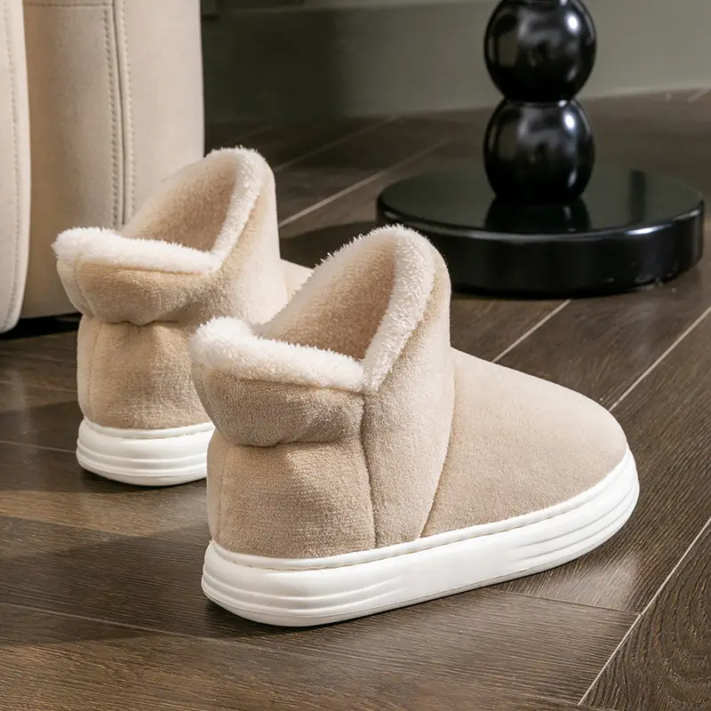 Winter Thick-Soled Cotton Slippers for Women, Home Use, Middle-Aged and Elderly Mothers, Cotton Shoes, Winter Closed Heel, Elderly Warmth, Non-Slip, Thickened for Warmth - Image 7