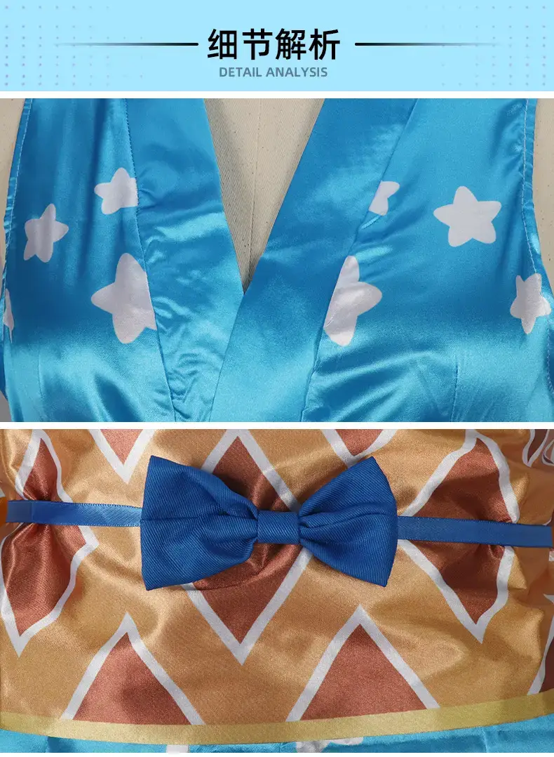 Nami Sexy Cosplay Costume Wig Hat Kimono Doll Suit Blue — feature 11