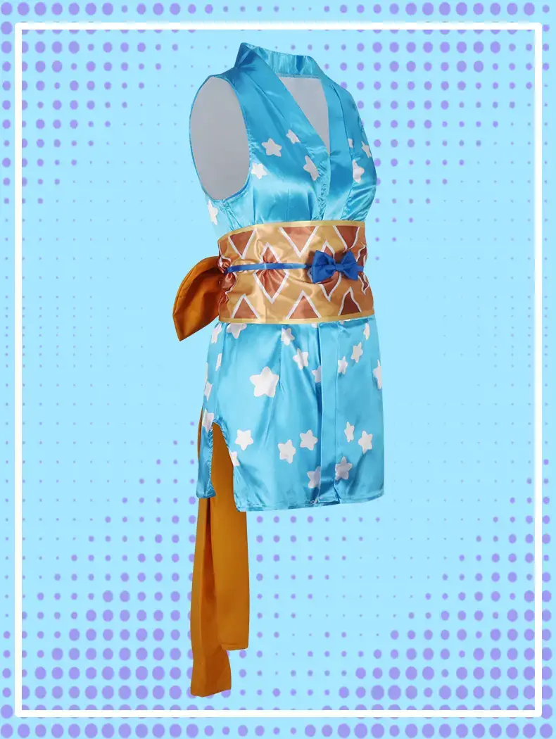 Nami Sexy Cosplay Costume Wig Hat Kimono Doll Suit Blue — feature 8