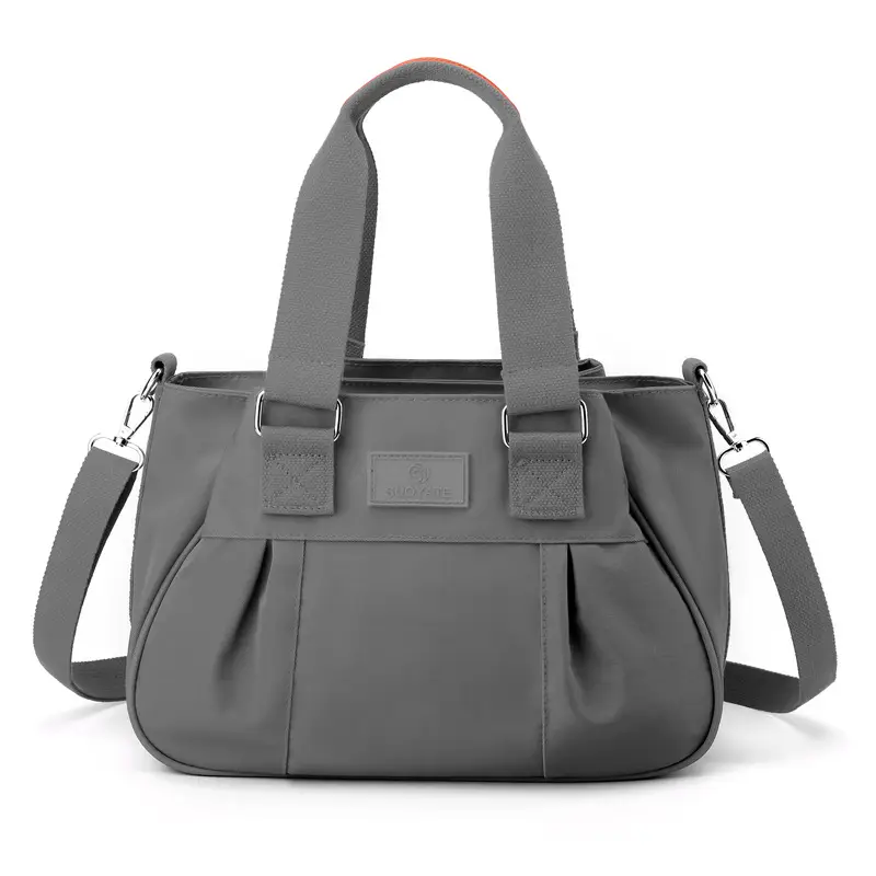 2022 New Women's Purple Nylon Shoulder Bag Large Capacity - Image 3