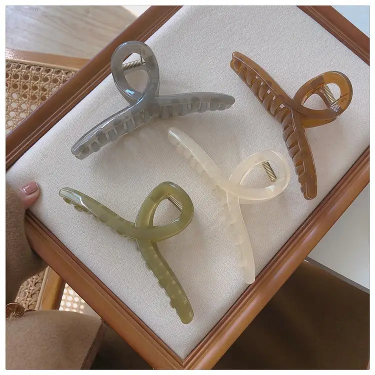 Large Jelly Cross Hair Clip for Women — feature 36