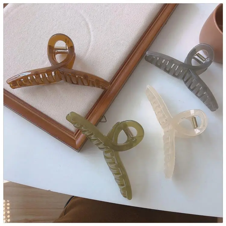 Large Jelly Cross Hair Clip for Women — feature 39
