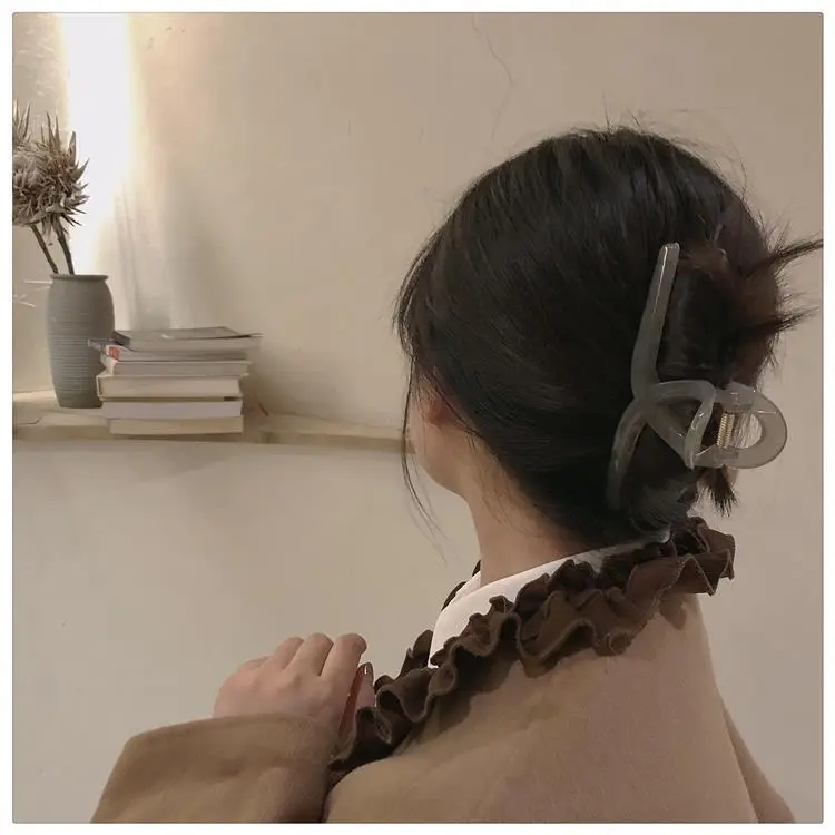 Large Jelly Cross Hair Clip for Women — feature 52