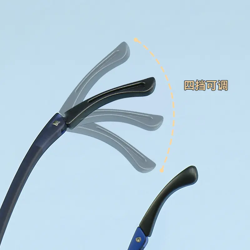 Adjustable Silicone Nose Pads Teen Glasses Myopia Frame Black - Image 8