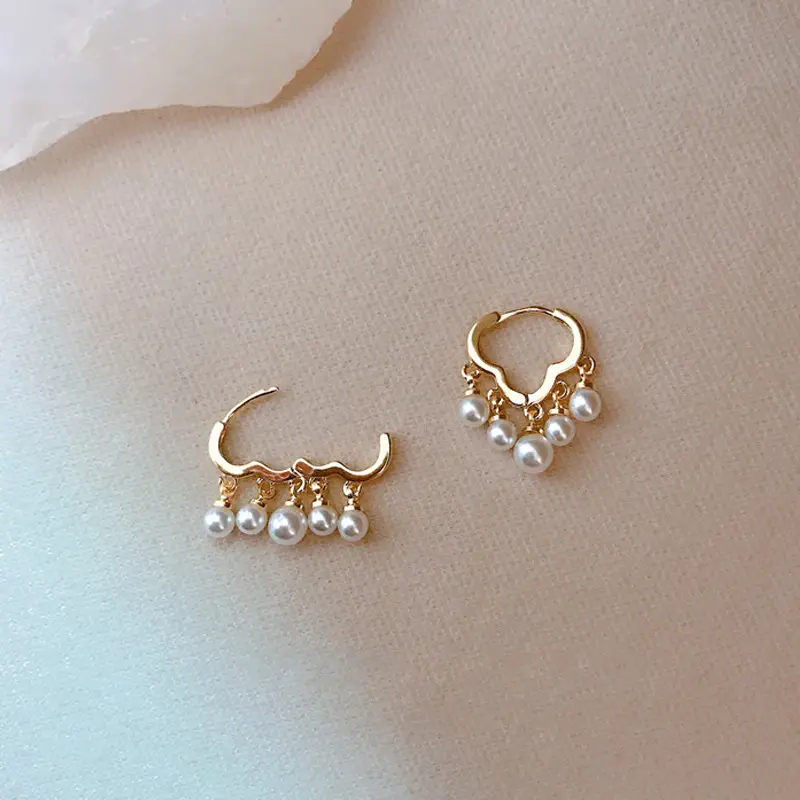 2022 Cloud Tassel Pearl Earrings for Women — feature 4