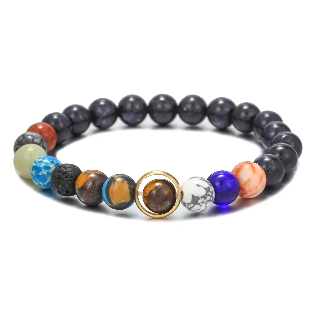 Couple Bracelet Star Milky Way Volcanic Stone Eight Galaxy - Image 2