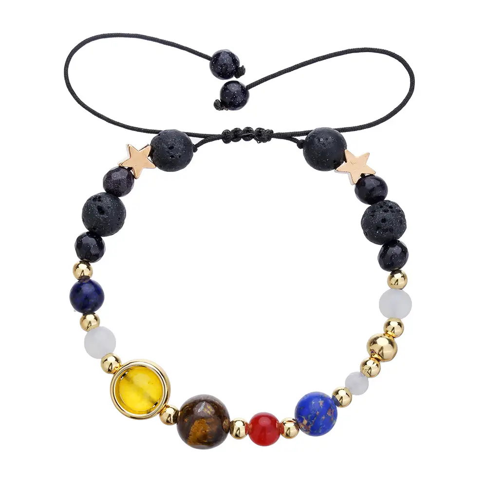 Couple Bracelet Star Milky Way Volcanic Stone Eight Galaxy - Image 10