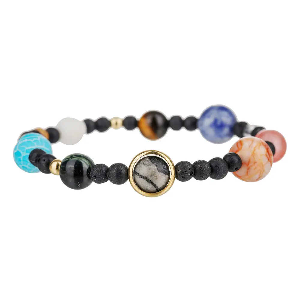 Couple Bracelet Star Milky Way Volcanic Stone Eight Galaxy - Image 4