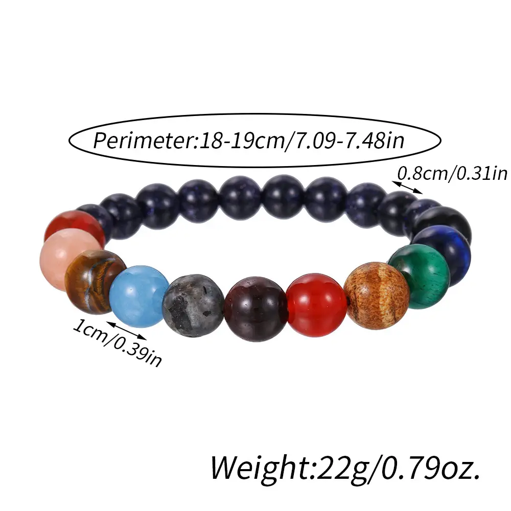 Couple Bracelet Star Milky Way Volcanic Stone Eight Galaxy - Image 6