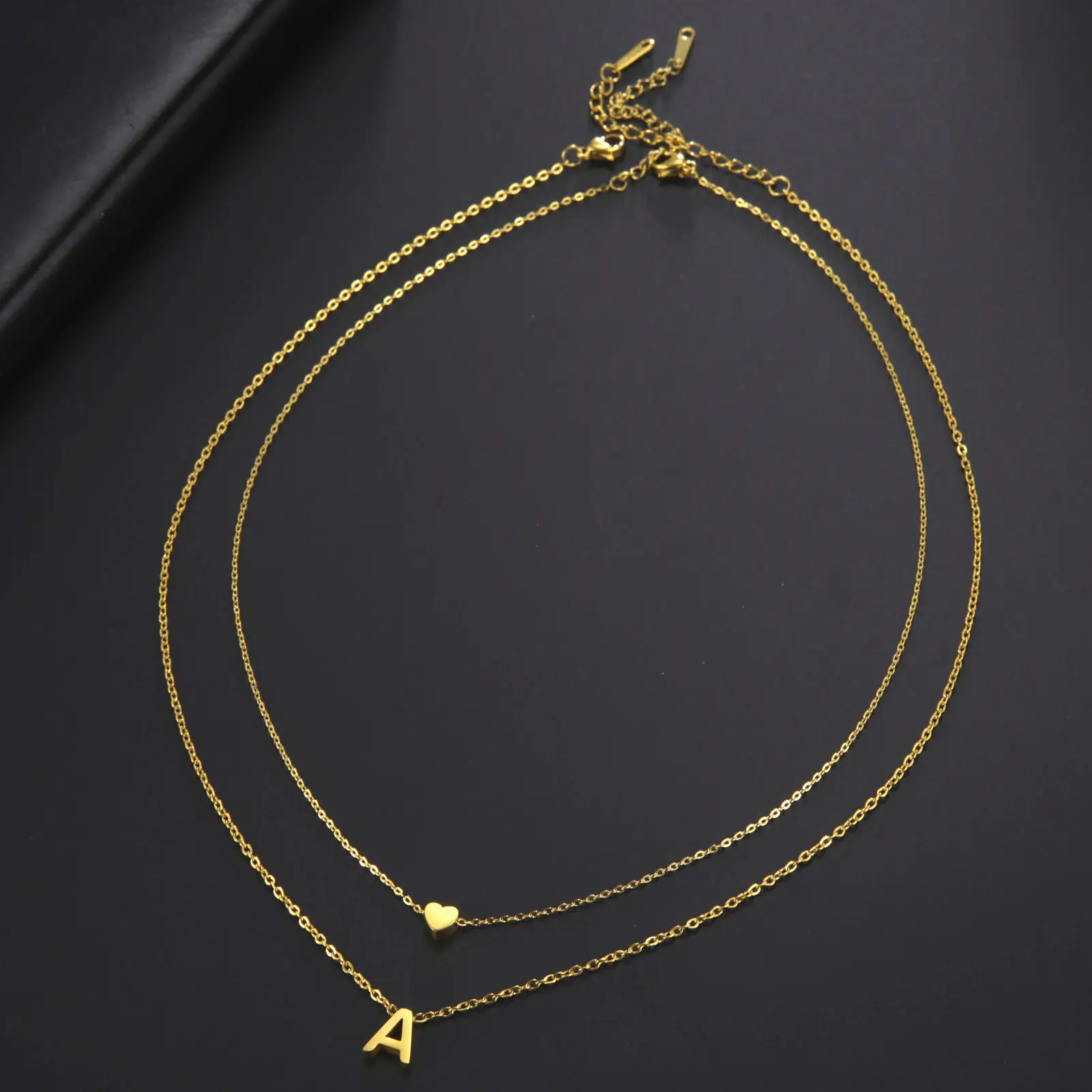 Golden P-Heart Necklace for Women - Image 28