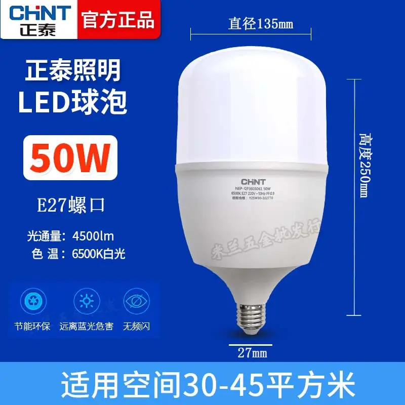Chint LED Bulb 30W 12V E27 Threaded White Light