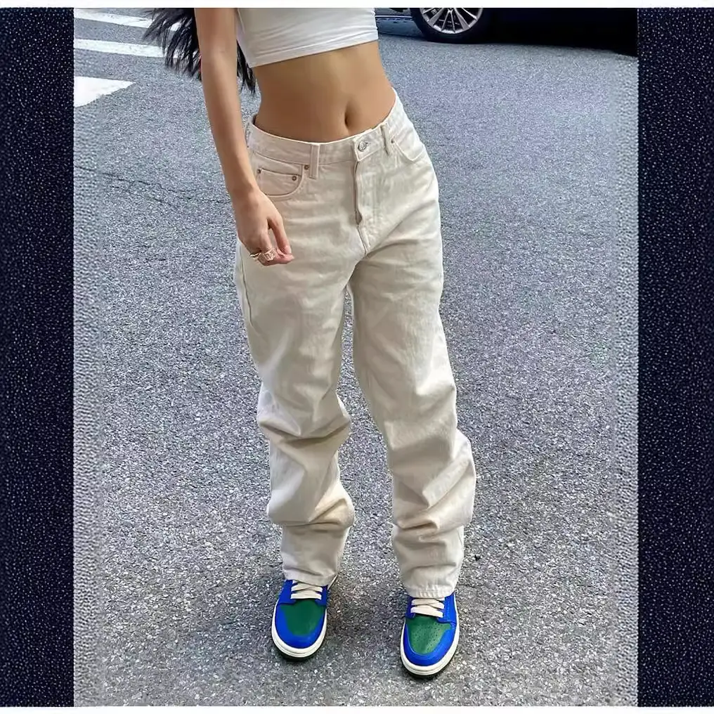 Women Slim Fit Jeans Blue Denim High Waist Casual - Image 5