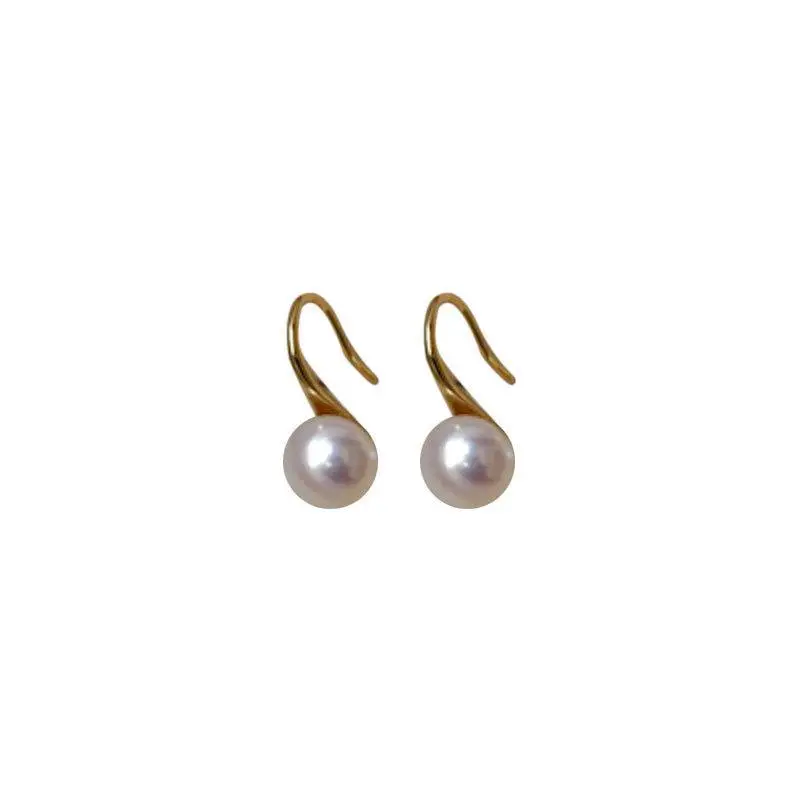 S925 Sterling Silver Pearl Stud Earrings for Women