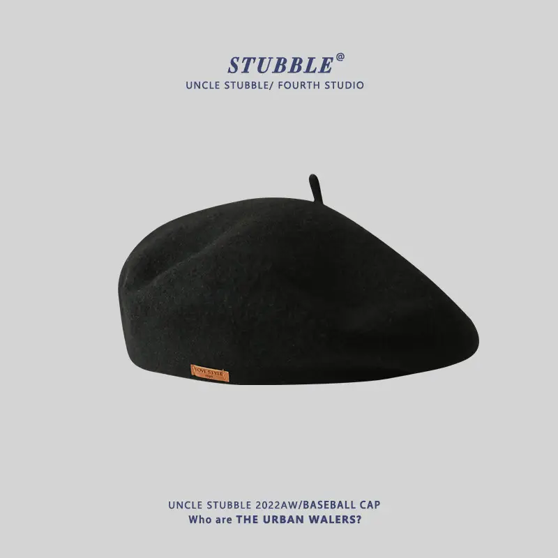 Ishihara Satomi Wool Painter Hat for Girls Brown - Image 8