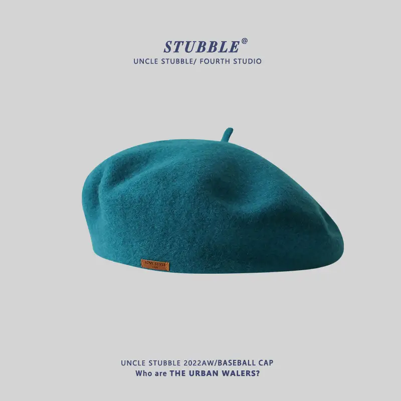 Ishihara Satomi Wool Painter Hat for Girls Brown - Image 7