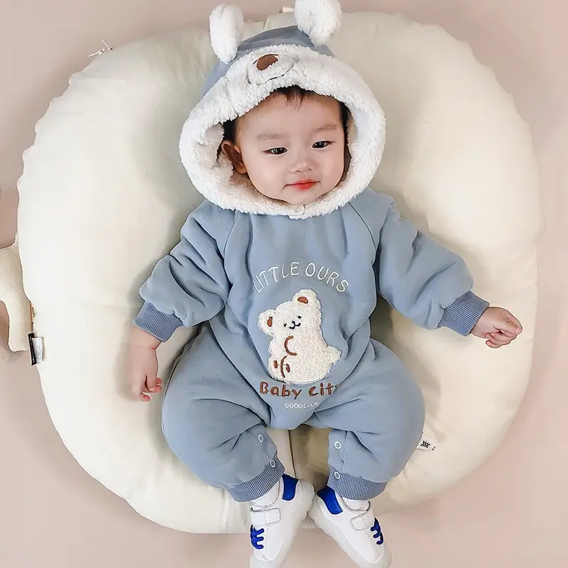Baby Velvet Jumpsuit Autumn Winter Khayi Set