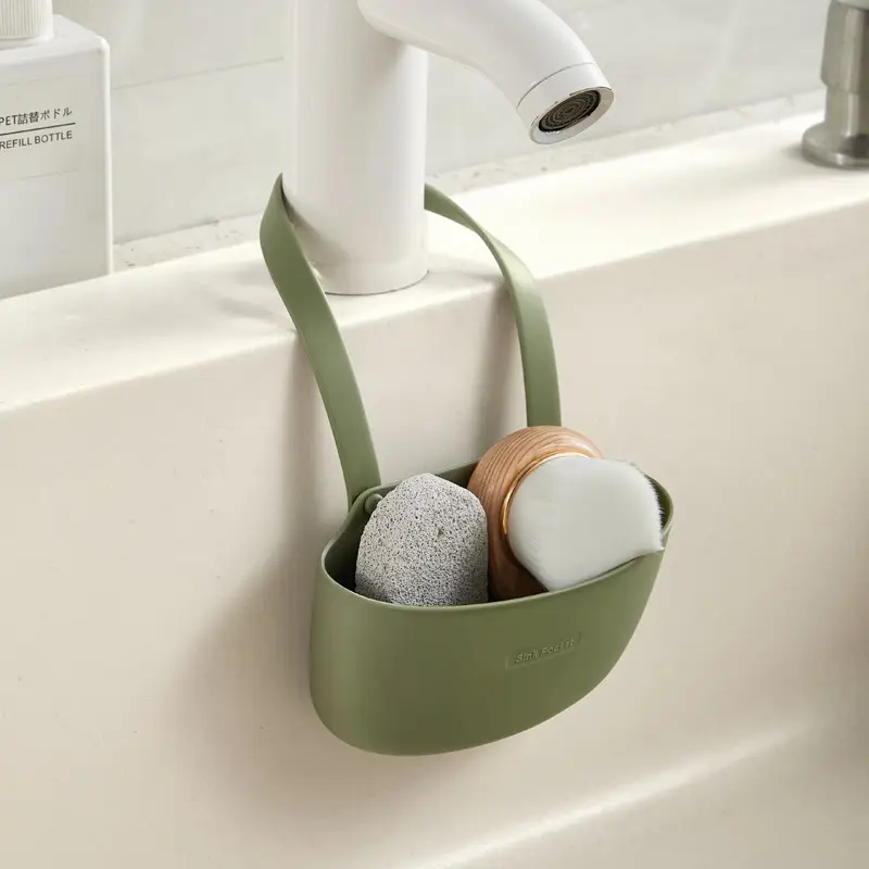 Double Layer Hanging Sink Basket for Kitchen Drainage - Image 2